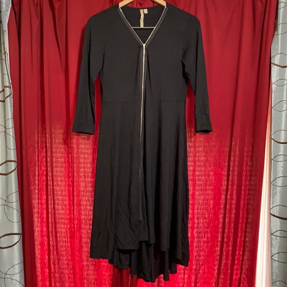 Comfy brand black zip dress